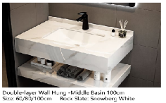 MUEBLE GOLDEN CARRARA 120*50*20 CON ESPEJO