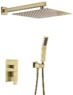 SET DE DUCHA CON DOS FUNCIONES , BRAZO MONOMANDO Y DUCHA TELEFONO DE PARED