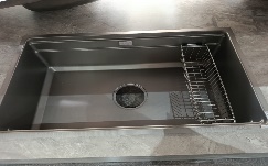FREGADERO ACERO INOX BAJO TOPE 75*45*22 CM
