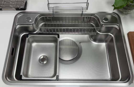 FREGADERO ACERO INOX 78*48*22 CM C/ACCESORIO
