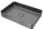 FREGADERO ACERO INOX 58*38*11 CM BLACK