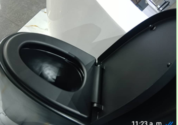 ASIENTO CAIDA LENTA ELONGADO NEGRO