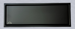 CENTRO PISO RECTANGULAR 30X10 SALIDA 45 CM NEGRA