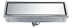 CENTRO PISO RECTANGULAR 60X10 SALIDA 45 CM NEGRA