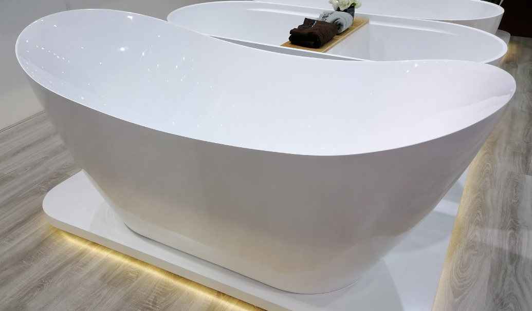 BAÑERA Shiny inside white & outside black