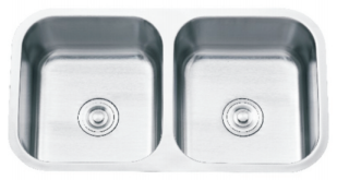 FREGADERO ACERO INOX BAJO TOPE 82*46*23 CM