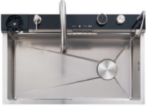 FREGADERO ACERO INOX 75*46*22 CM C/ACCESORIO